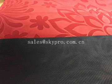 Popular Eco - Friendly Natural Neoprene Rubber Sheet / Rubber Yoga Mat Microfiber Velvet , Custom Printed