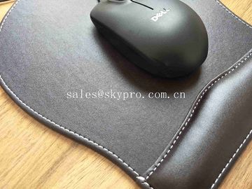 PU Leather Wrist Rest Comfort Neoprene Rubber Sheet Gaming Mouse Mat Blank Surface