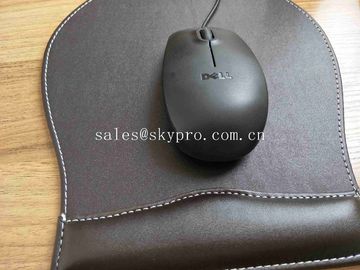 Non - Slip PU Base Neoprene Rubber Sheet Leather Wrist Rest Comfort Gaming Mouse Pad