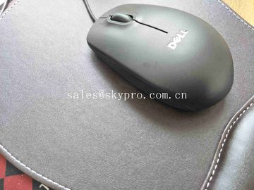 Custom Neoprene Rubber Sheet PU Leather Gaming Wrist Rest Mouse Pad For Office