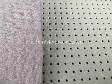 4mm Black Skid Proof Breathable Neoprene Fabric Roll Single Side Polyester Knitted