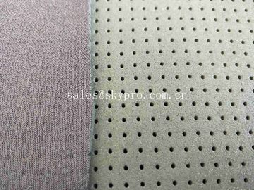 4mm Black Skid Proof Breathable Neoprene Fabric Roll Single Side Polyester Knitted