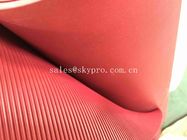 Non Slip Insulation Rubber Mats Sheet Garage Usage Fine Ribbed Pattern