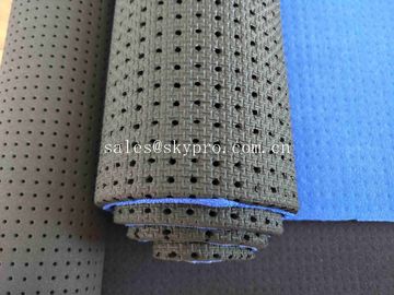 3mm Black Punched Perforated Neoprene Fabric With Different Size Holes / High Stretch