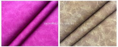 0.8mm Soft Crazy Horse Leather Perspiration Absorption No Crease PU PVC Faux Leather