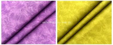 0.8mm Soft Crazy Horse Leather Perspiration Absorption No Crease PU PVC Faux Leather