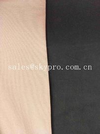 Fireproof Anti - Aging Black CR Beige Neoprene Fabric Roll CR Foam Rubber Sheet