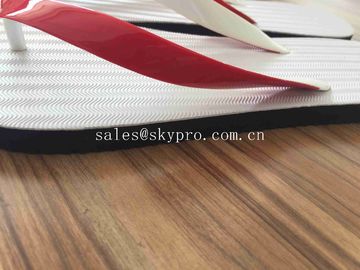 Die Cut Molded Rubber Products Plain Flat Customized Logo Beach Rubber Flip Flop