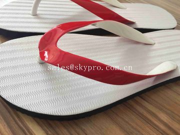 Die Cut Molded Rubber Products Plain Flat Customized Logo Beach Rubber Flip Flop