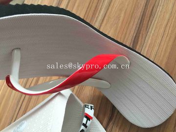 Lightweight Molded Rubber Products Rubber Spa Slippers Heat Transfer Printing