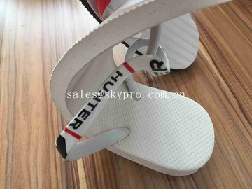 Lightweight Molded Rubber Products Rubber Spa Slippers Heat Transfer Printing