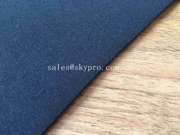 Elastic SBR 3mm Thick Neoprene Fabric Single / Both Sided Polyester T Cloth Fabric