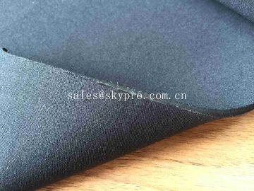 Elastic SBR 3mm Thick Neoprene Fabric Single / Both Sided Polyester T Cloth Fabric