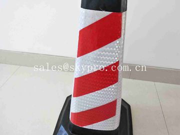 Custom Square Reflective Flat PE Flexible Colored Traffic Cone Moulded Rubber Products