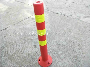 450mm Flexible Warning Post Molded Rubber Products Highway Road Safety Orange