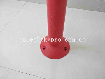 Orange Flexible Posts Molded Rubber Products 75cm Traffic Delineator Post