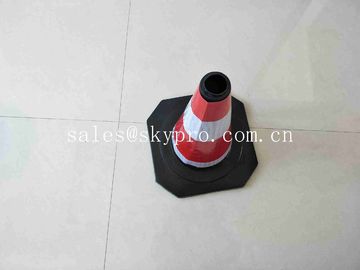 Road Soft Plastic Fluorescent Flexible Roadway Safety Rubber Traffic Cones