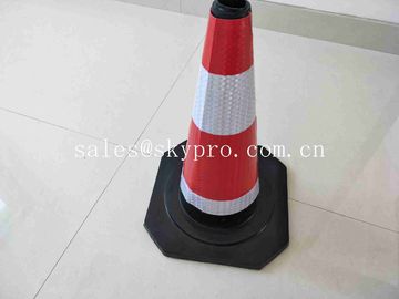 Road Soft Plastic Fluorescent Flexible Roadway Safety Rubber Traffic Cones