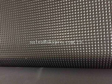 Commercial Black Pyramid Pattern Rubber Flooring Matting For Anti - Skidding