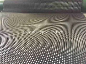 Commercial Black Pyramid Pattern Rubber Flooring Matting For Anti - Skidding