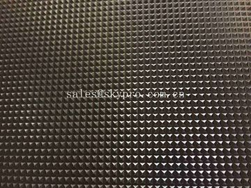 Commercial Black Pyramid Pattern Rubber Flooring Matting For Anti - Skidding