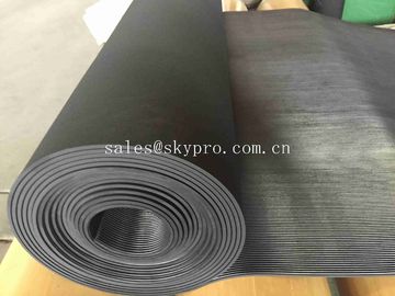 Commercial Industrial Heavy Duty Fine Ribbed Rubber Flooring Mat Comfortable