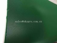 Industrial PVC Conveyor Belt Green Rubber Belts Rough Surface Grass Pattern