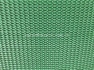 Industrial PVC Conveyor Belt Green Rubber Belts Rough Surface Grass Pattern