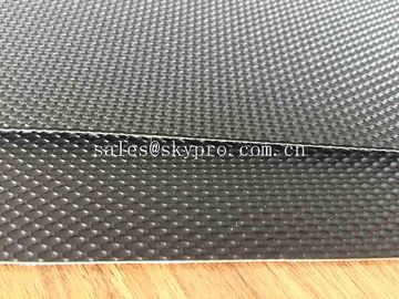 1.6mm Black Diamond Textured Light PVC Conveyor Belting Strong Load Capacity