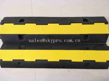 SGS Molded Rubber Products 1 Channel Heavy Duty Rubber Cable Tray Cable Protector