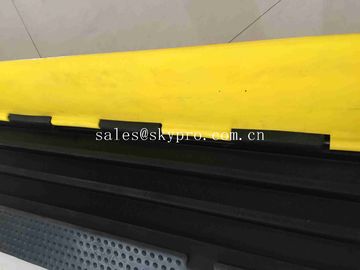 3 Channels Heavy Duty Rubber Cable Ramp Protector PVC Channel Speed Hump