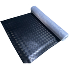 Anti slip flooring checker rubber sheet checker plate five bar anti slip rubber roll / mat / sheet