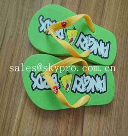 Cartoon Rubber Slipper Summer Beach Flip Flops Birds Design PVC Footwear SGS