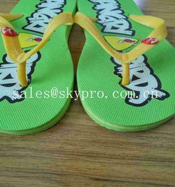 Cartoon Rubber Slipper Summer Beach Flip Flops Birds Design PVC Footwear SGS