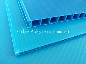 Ultraviolet - Proof Clear Plastic Hollow Board Corrugated Environmentally Friendly