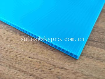 Ultraviolet - Proof Clear Plastic Hollow Board Corrugated Environmentally Friendly