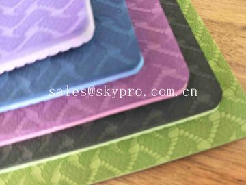 No Smell Custom Print Double Layer EVA Foam Sheet Eco Anti Slip TPE Yoga Mat Colorful