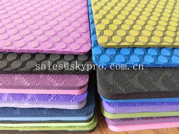 No Smell Custom Print Double Layer EVA Foam Sheet Eco Anti Slip TPE Yoga Mat Colorful