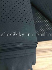 Perforated Neoprene Fabric Roll Shark Skin Embossed SBR CS CR Rubber Sheets With Holes