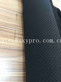 Perforated Neoprene Fabric Roll Shark Skin Embossed SBR CS CR Rubber Sheets With Holes