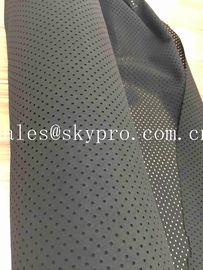 Perforated Neoprene Fabric Roll Shark Skin Embossed SBR CS CR Rubber Sheets With Holes