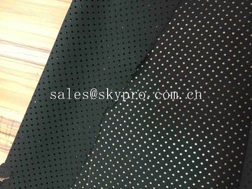 Perforated Neoprene Fabric Roll Shark Skin Embossed SBR CS CR Rubber Sheets With Holes