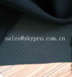 4mm Black Skid Proof Breathable Perforated Nylon Fabric Single Side Polyester Knitted