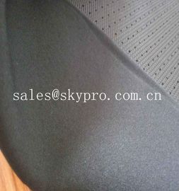 4mm Black Skid Proof Breathable Perforated Nylon Fabric Single Side Polyester Knitted