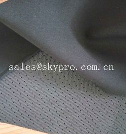 4mm Black Skid Proof Breathable Perforated Nylon Fabric Single Side Polyester Knitted