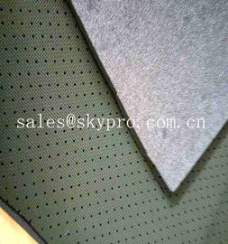 Polyester Knitted Fabric Rubber Sheet Perforated Neoprene SBR Sheet With Looped Fabric