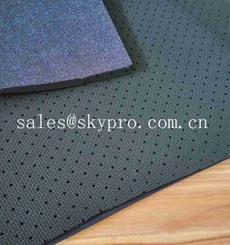 Polyester Knitted Fabric Rubber Sheet Perforated Neoprene SBR Sheet With Looped Fabric