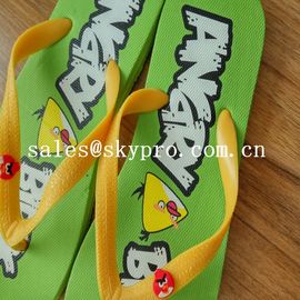 Summer Flip Flops Customized Sublimation EVA / Rubber Sandals Cool Slippers