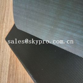 Black High Tensile Rubber Soling Sheets W Wave Pattern Natural Gum Rubber Sheet For Shoe Sole Material