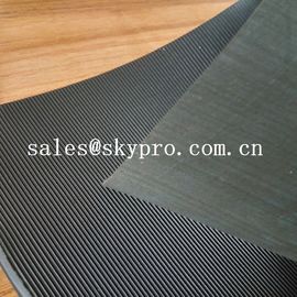 Black High Tensile Rubber Soling Sheets W Wave Pattern Natural Gum Rubber Sheet For Shoe Sole Material